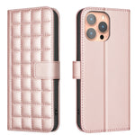 เคสโทรศัพท์หนังลายสี่เหลี่ยม สำหรับ iPhone 17e / 16e, สำหรับ iPhone 17 Pro Max, สำหรับ iPhone 16 Pro Max, สำหรับ iPhone 16 Pro, สำหรับ iPhone 16 Plus, สำหรับ iPhone 16, สำหรับ iPhone 15 Pro Max, สำหรับ iPhone 15 Pro