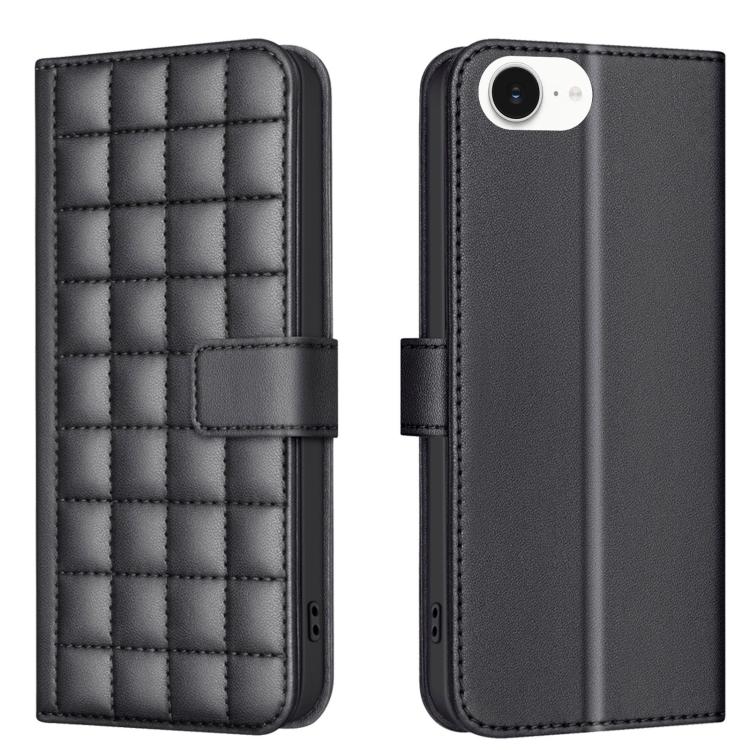 เคสโทรศัพท์หนังลายสี่เหลี่ยม สำหรับ iPhone 17e / 16e, สำหรับ iPhone 17 Pro Max, สำหรับ iPhone 16 Pro Max, สำหรับ iPhone 16 Pro, สำหรับ iPhone 16 Plus, สำหรับ iPhone 16, สำหรับ iPhone 15 Pro Max, สำหรับ iPhone 15 Pro