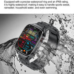 TK16 สมาร์ทวอทช์หน้าจอ LCD 2.04 นิ้ว สายเหล็ก รองรับการตรวจสุขภาพ