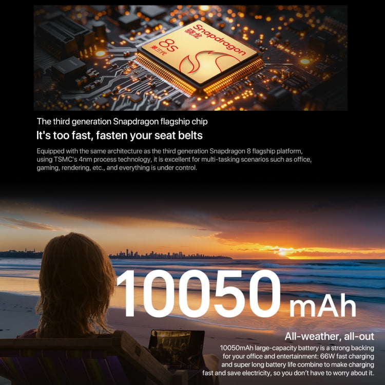 Honor MagicPad2 แท็บเล็ต WiFi ขนาด 12.3 นิ้ว MagicOS 8.0.1 Qualcomm Snapdragon 8s Gen 3 Octa Core, 8GB+256GB, 12GB+256GB, 16GB+512GB, 16GB+1TB
