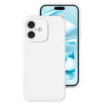 Precise Hole Liquid Silicone Jelly Color Full Coverage Phone Case, For iPhone 16 Plus