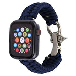 สายถักไนลอนเชือกกันฝน สำหรับ Apple Watch Series 5 & 4 ขนาด 44 มม. / 3 & 2 & 1 ขนาด 42 มม., 5 & 4 ขนาด 44 มม. / 3 & 2 & 1 ขนาด 42 มม.
