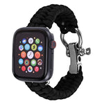 สายถักไนลอนเชือกกันฝน สำหรับ Apple Watch Series 5 & 4 ขนาด 44 มม. / 3 & 2 & 1 ขนาด 42 มม., 5 & 4 ขนาด 44 มม. / 3 & 2 & 1 ขนาด 42 มม.