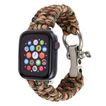 สายถักไนลอนเชือกกันฝน สำหรับ Apple Watch Series 5 & 4 ขนาด 44 มม. / 3 & 2 & 1 ขนาด 42 มม., 5 & 4 ขนาด 44 มม. / 3 & 2 & 1 ขนาด 42 มม.