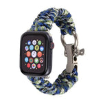 สายถักไนลอนเชือกกันฝน สำหรับ Apple Watch Series 5 & 4 ขนาด 44 มม. / 3 & 2 & 1 ขนาด 42 มม., 5 & 4 ขนาด 44 มม. / 3 & 2 & 1 ขนาด 42 มม.