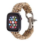 สายถักไนลอนเชือกกันฝน สำหรับ Apple Watch Series 5 & 4 ขนาด 44 มม. / 3 & 2 & 1 ขนาด 42 มม., 5 & 4 ขนาด 44 มม. / 3 & 2 & 1 ขนาด 42 มม.