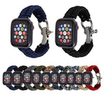 สายถักไนลอนเชือกกันฝน สำหรับ Apple Watch Series 5 & 4 ขนาด 44 มม. / 3 & 2 & 1 ขนาด 42 มม., 5 & 4 ขนาด 44 มม. / 3 & 2 & 1 ขนาด 42 มม.