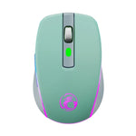 เมาส์เล่นเกมไร้สาย Bluetooth สองโหมด 6 ปุ่ม แบบเงียบ iMICE G903