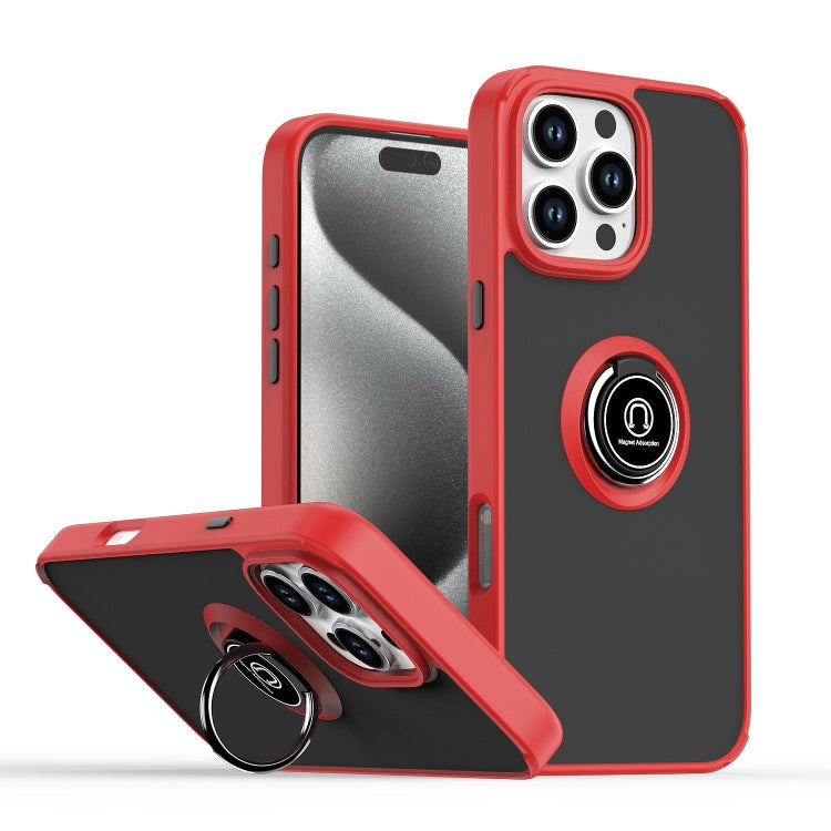เคสโทรศัพท์ Q Shadow 1 Series TPU + PC พร้อมแหวน สำหรับ iPhone 17e / 16e, สำหรับ iPhone 17 Pro Max, สำหรับ iPhone 17 Pro, สำหรับ iPhone 17, สำหรับ iPhone Air, สำหรับ iPhone 16 Pro Max