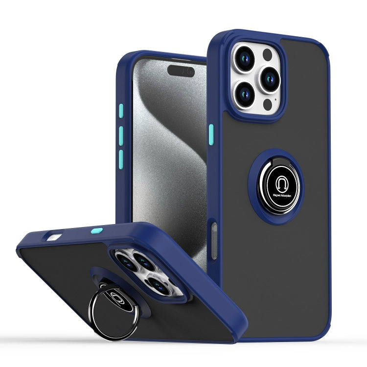 เคสโทรศัพท์ Q Shadow 1 Series TPU + PC พร้อมแหวน สำหรับ iPhone 17e / 16e, สำหรับ iPhone 17 Pro Max, สำหรับ iPhone 17 Pro, สำหรับ iPhone 17, สำหรับ iPhone Air, สำหรับ iPhone 16 Pro Max