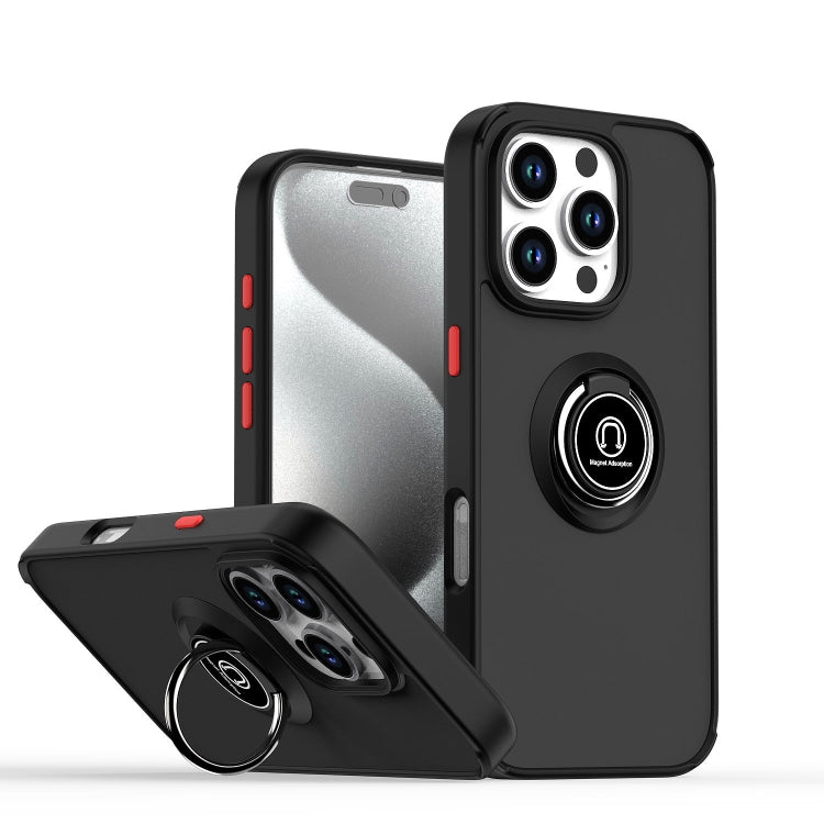 เคสโทรศัพท์ Q Shadow 1 Series TPU + PC พร้อมแหวน สำหรับ iPhone 16 Pro, สำหรับ iPhone 16 Plus, สำหรับ iPhone 15 Pro Max, สำหรับ iPhone 15 Pro, สำหรับ iPhone 15 Plus, สำหรับ iPhone 15