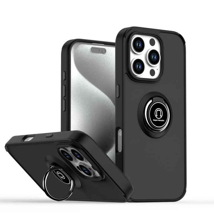 เคสโทรศัพท์ Q Shadow 1 Series TPU + PC พร้อมแหวน สำหรับ iPhone 16 Pro, สำหรับ iPhone 16 Plus, สำหรับ iPhone 15 Pro Max, สำหรับ iPhone 15 Pro, สำหรับ iPhone 15 Plus, สำหรับ iPhone 15
