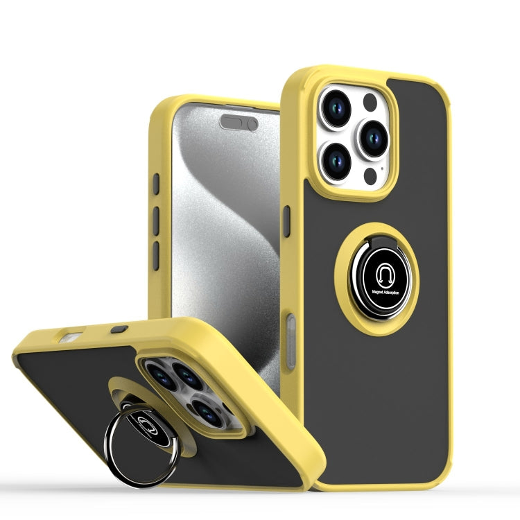 เคสโทรศัพท์ Q Shadow 1 Series TPU + PC พร้อมแหวน สำหรับ iPhone 16 Pro, สำหรับ iPhone 16 Plus, สำหรับ iPhone 15 Pro Max, สำหรับ iPhone 15 Pro, สำหรับ iPhone 15 Plus, สำหรับ iPhone 15