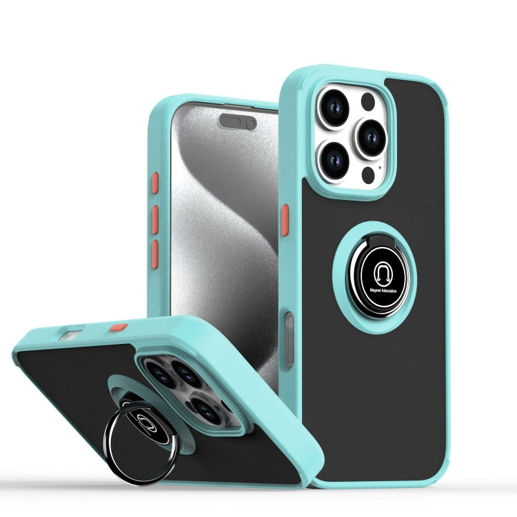เคสโทรศัพท์ Q Shadow 1 Series TPU + PC พร้อมแหวน สำหรับ iPhone 16 Pro, สำหรับ iPhone 16 Plus, สำหรับ iPhone 15 Pro Max, สำหรับ iPhone 15 Pro, สำหรับ iPhone 15 Plus, สำหรับ iPhone 15