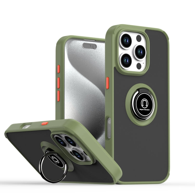 เคสโทรศัพท์ Q Shadow 1 Series TPU + PC พร้อมแหวน สำหรับ iPhone 16 Pro, สำหรับ iPhone 16 Plus, สำหรับ iPhone 15 Pro Max, สำหรับ iPhone 15 Pro, สำหรับ iPhone 15 Plus, สำหรับ iPhone 15