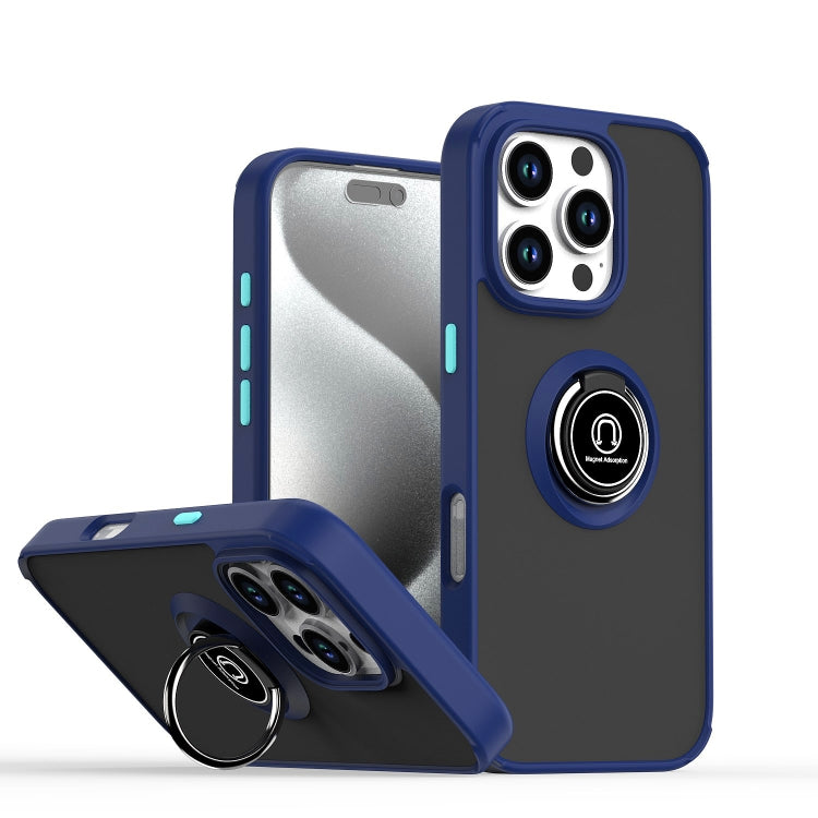 เคสโทรศัพท์ Q Shadow 1 Series TPU + PC พร้อมแหวน สำหรับ iPhone 16 Pro, สำหรับ iPhone 16 Plus, สำหรับ iPhone 15 Pro Max, สำหรับ iPhone 15 Pro, สำหรับ iPhone 15 Plus, สำหรับ iPhone 15