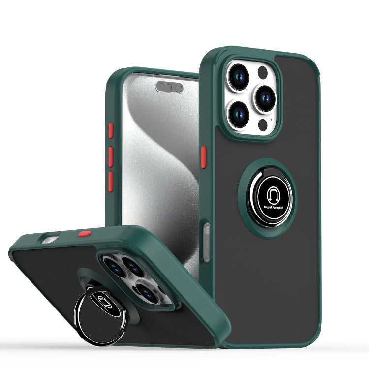 เคสโทรศัพท์ Q Shadow 1 Series TPU + PC พร้อมแหวน สำหรับ iPhone 16 Pro, สำหรับ iPhone 16 Plus, สำหรับ iPhone 15 Pro Max, สำหรับ iPhone 15 Pro, สำหรับ iPhone 15 Plus, สำหรับ iPhone 15