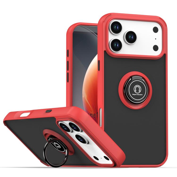 เคสโทรศัพท์ Q Shadow 1 Series TPU + PC พร้อมแหวน สำหรับ iPhone 17e / 16e, สำหรับ iPhone 17 Pro Max, สำหรับ iPhone 17 Pro, สำหรับ iPhone 17, สำหรับ iPhone Air, สำหรับ iPhone 16 Pro Max