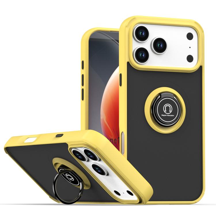 เคสโทรศัพท์ Q Shadow 1 Series TPU + PC พร้อมแหวน สำหรับ iPhone 17e / 16e, สำหรับ iPhone 17 Pro Max, สำหรับ iPhone 17 Pro, สำหรับ iPhone 17, สำหรับ iPhone Air, สำหรับ iPhone 16 Pro Max
