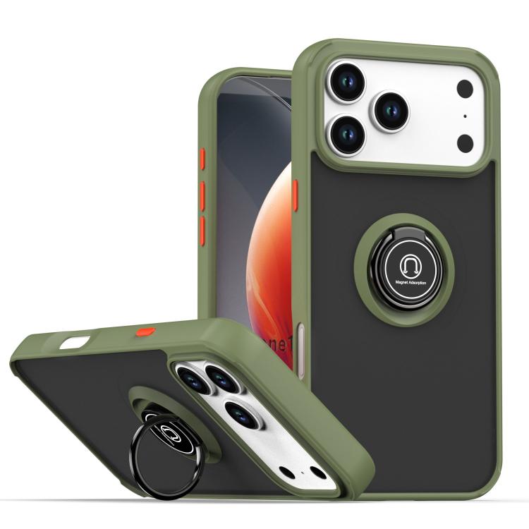 เคสโทรศัพท์ Q Shadow 1 Series TPU + PC พร้อมแหวน สำหรับ iPhone 17e / 16e, สำหรับ iPhone 17 Pro Max, สำหรับ iPhone 17 Pro, สำหรับ iPhone 17, สำหรับ iPhone Air, สำหรับ iPhone 16 Pro Max