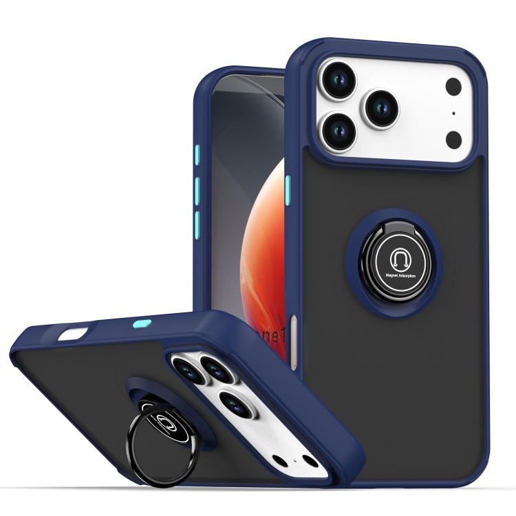 เคสโทรศัพท์ Q Shadow 1 Series TPU + PC พร้อมแหวน สำหรับ iPhone 17e / 16e, สำหรับ iPhone 17 Pro Max, สำหรับ iPhone 17 Pro, สำหรับ iPhone 17, สำหรับ iPhone Air, สำหรับ iPhone 16 Pro Max