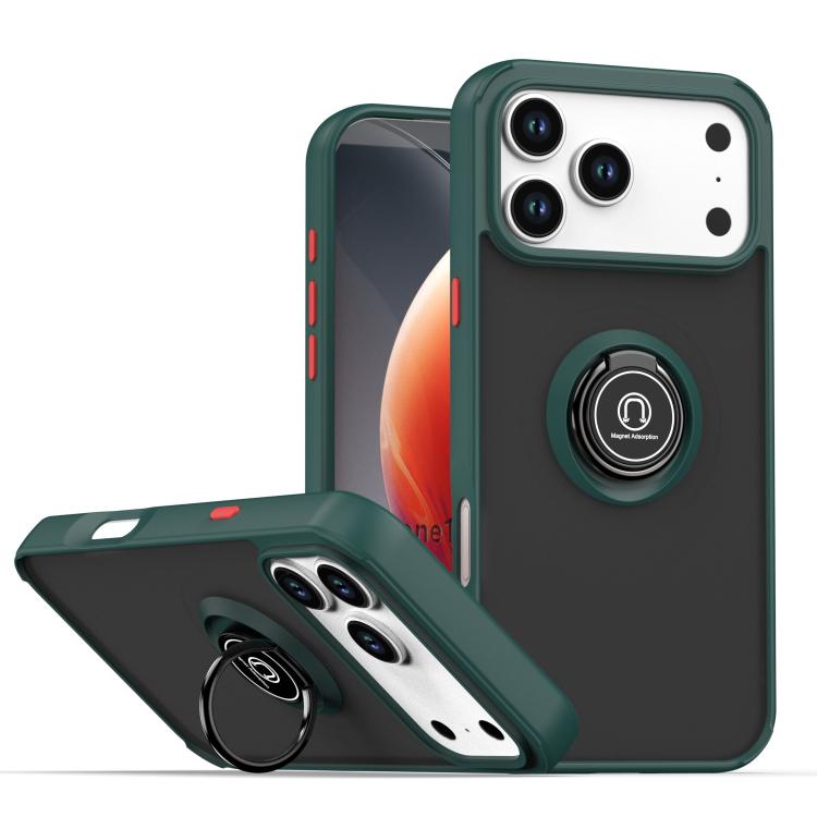 เคสโทรศัพท์ Q Shadow 1 Series TPU + PC พร้อมแหวน สำหรับ iPhone 17e / 16e, สำหรับ iPhone 17 Pro Max, สำหรับ iPhone 17 Pro, สำหรับ iPhone 17, สำหรับ iPhone Air, สำหรับ iPhone 16 Pro Max