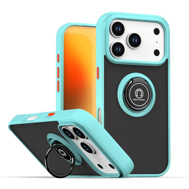 เคสโทรศัพท์ Q Shadow 1 Series TPU + PC พร้อมแหวน สำหรับ iPhone 17e / 16e, สำหรับ iPhone 17 Pro Max, สำหรับ iPhone 17 Pro, สำหรับ iPhone 17, สำหรับ iPhone Air, สำหรับ iPhone 16 Pro Max