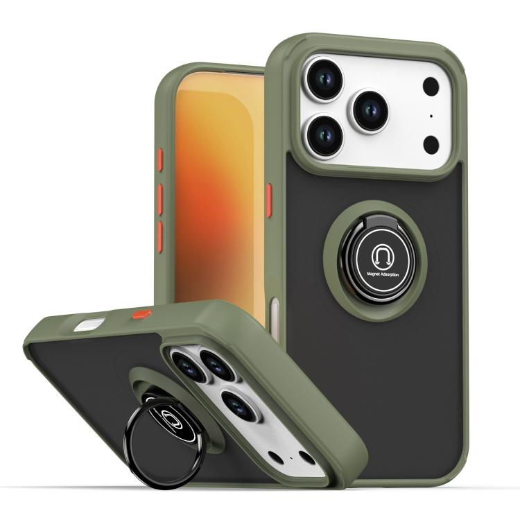 เคสโทรศัพท์ Q Shadow 1 Series TPU + PC พร้อมแหวน สำหรับ iPhone 17e / 16e, สำหรับ iPhone 17 Pro Max, สำหรับ iPhone 17 Pro, สำหรับ iPhone 17, สำหรับ iPhone Air, สำหรับ iPhone 16 Pro Max