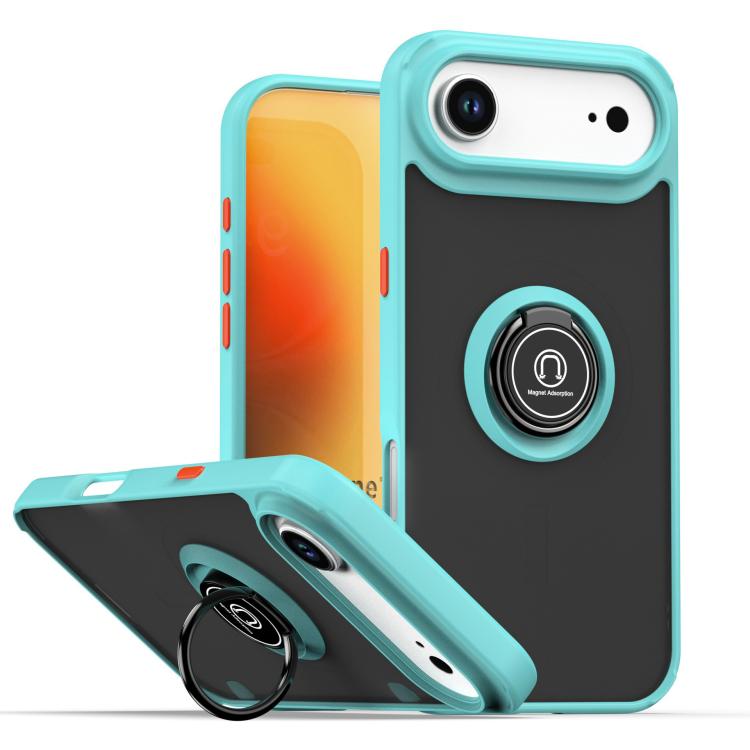 เคสโทรศัพท์ Q Shadow 1 Series TPU + PC พร้อมแหวน สำหรับ iPhone 17e / 16e, สำหรับ iPhone 17 Pro Max, สำหรับ iPhone 17 Pro, สำหรับ iPhone 17, สำหรับ iPhone Air, สำหรับ iPhone 16 Pro Max
