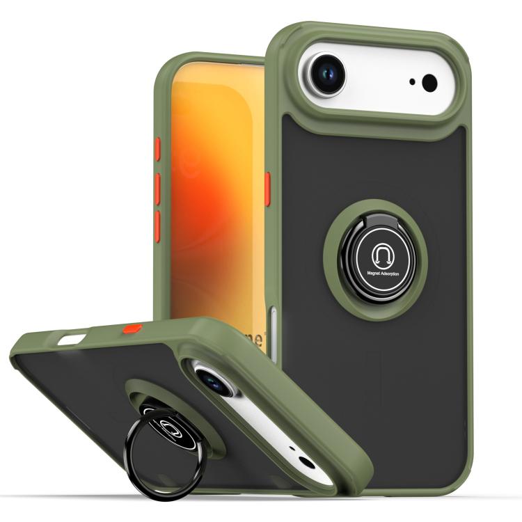 เคสโทรศัพท์ Q Shadow 1 Series TPU + PC พร้อมแหวน สำหรับ iPhone 17e / 16e, สำหรับ iPhone 17 Pro Max, สำหรับ iPhone 17 Pro, สำหรับ iPhone 17, สำหรับ iPhone Air, สำหรับ iPhone 16 Pro Max