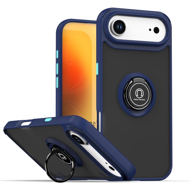 เคสโทรศัพท์ Q Shadow 1 Series TPU + PC พร้อมแหวน สำหรับ iPhone 17e / 16e, สำหรับ iPhone 17 Pro Max, สำหรับ iPhone 17 Pro, สำหรับ iPhone 17, สำหรับ iPhone Air, สำหรับ iPhone 16 Pro Max