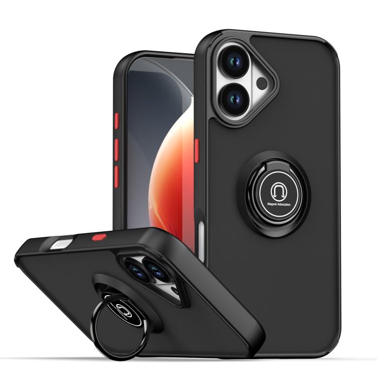 เคสโทรศัพท์ Q Shadow 1 Series TPU + PC พร้อมแหวน สำหรับ iPhone 17e / 16e, สำหรับ iPhone 17 Pro Max, สำหรับ iPhone 17 Pro, สำหรับ iPhone 17, สำหรับ iPhone Air, สำหรับ iPhone 16 Pro Max
