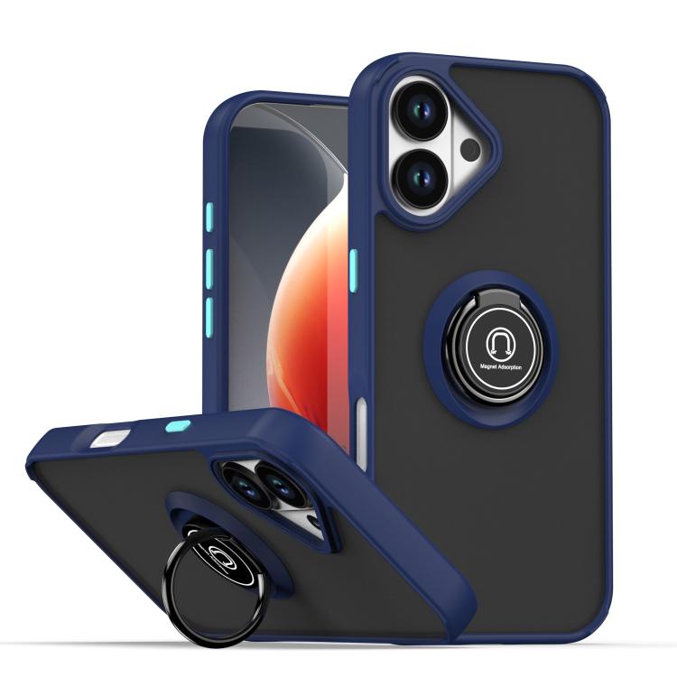เคสโทรศัพท์ Q Shadow 1 Series TPU + PC พร้อมแหวน สำหรับ iPhone 17e / 16e, สำหรับ iPhone 17 Pro Max, สำหรับ iPhone 17 Pro, สำหรับ iPhone 17, สำหรับ iPhone Air, สำหรับ iPhone 16 Pro Max