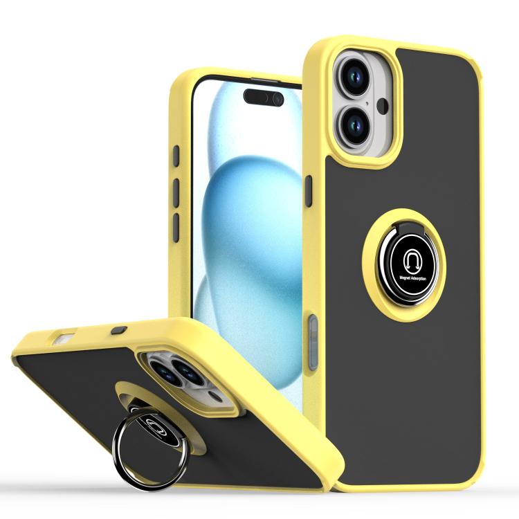 เคสโทรศัพท์ Q Shadow 1 Series TPU + PC พร้อมแหวน สำหรับ iPhone 16 Pro, สำหรับ iPhone 16 Plus, สำหรับ iPhone 15 Pro Max, สำหรับ iPhone 15 Pro, สำหรับ iPhone 15 Plus, สำหรับ iPhone 15