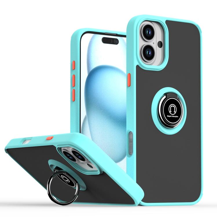 เคสโทรศัพท์ Q Shadow 1 Series TPU + PC พร้อมแหวน สำหรับ iPhone 16 Pro, สำหรับ iPhone 16 Plus, สำหรับ iPhone 15 Pro Max, สำหรับ iPhone 15 Pro, สำหรับ iPhone 15 Plus, สำหรับ iPhone 15