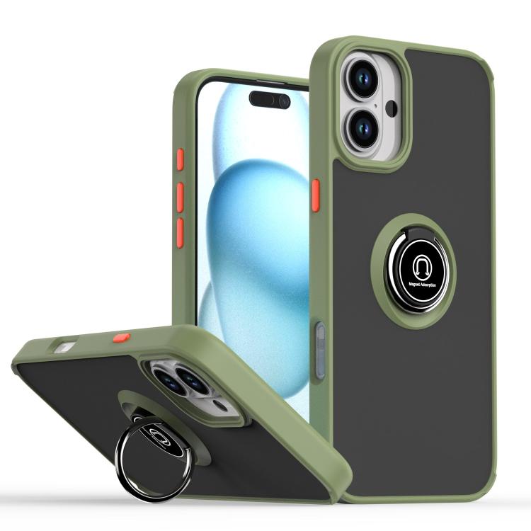 เคสโทรศัพท์ Q Shadow 1 Series TPU + PC พร้อมแหวน สำหรับ iPhone 16 Pro, สำหรับ iPhone 16 Plus, สำหรับ iPhone 15 Pro Max, สำหรับ iPhone 15 Pro, สำหรับ iPhone 15 Plus, สำหรับ iPhone 15