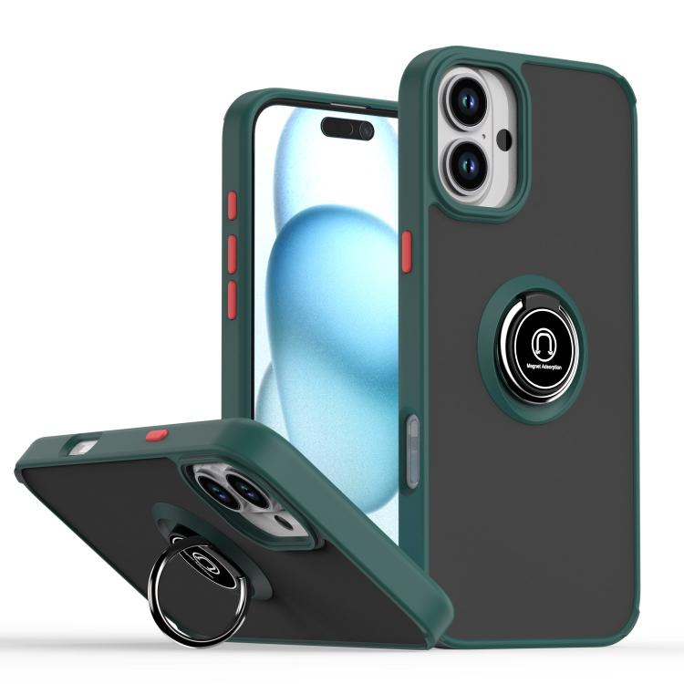 เคสโทรศัพท์ Q Shadow 1 Series TPU + PC พร้อมแหวน สำหรับ iPhone 16 Pro, สำหรับ iPhone 16 Plus, สำหรับ iPhone 15 Pro Max, สำหรับ iPhone 15 Pro, สำหรับ iPhone 15 Plus, สำหรับ iPhone 15