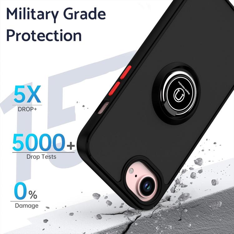 เคสโทรศัพท์ Q Shadow 1 Series TPU + PC พร้อมแหวน สำหรับ iPhone 17e / 16e, สำหรับ iPhone 17 Pro Max, สำหรับ iPhone 17 Pro, สำหรับ iPhone 17, สำหรับ iPhone Air, สำหรับ iPhone 16 Pro Max