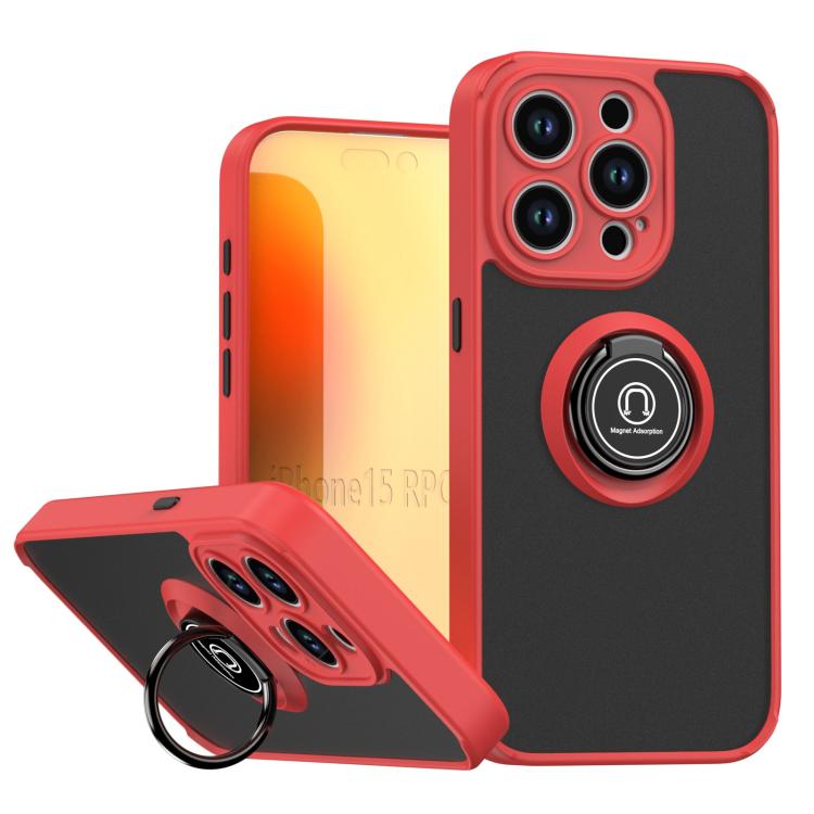 เคสโทรศัพท์ Q Shadow 1 Series TPU + PC พร้อมแหวน สำหรับ iPhone 16 Pro, สำหรับ iPhone 16 Plus, สำหรับ iPhone 15 Pro Max, สำหรับ iPhone 15 Pro, สำหรับ iPhone 15 Plus, สำหรับ iPhone 15