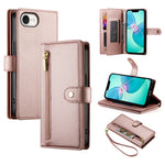 กระเป๋าสตางค์หนังพร้อมซิปและช่องใส่บัตร 9 ช่อง สำหรับ iPhone 17 Pro Max, สำหรับ iPhone 17 Pro, สำหรับ iPhone 17, สำหรับ iPhone Air, สำหรับ iPhone 16e, สำหรับ iPhone 16 Pro Max, สำหรับ iPhone 16 Pro, สำหรับ iPhone 16 Plus