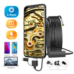 inskam107 3.9mm 3-in-1 HD กันน้ำ กล้องส่องทางไกลดิจิทัลอุตสาหกรรมสำหรับตรวจสอบ สายแข็ง 1m, สายแข็ง 3.5m, สายแข็ง 5m