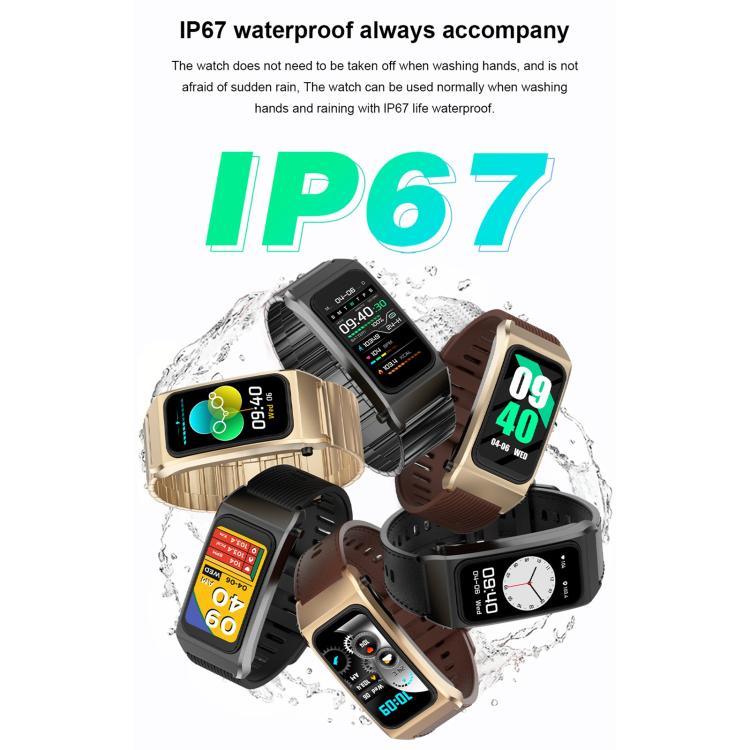 B7 Pro นาฬิกาอัจฉริยะหน้าจอ 1.5 นิ้ว 2 ใน 1 พร้อมหูฟังบลูทูธ สายซิลิโคน รองรับการวัดอัตราการเต้นหัวใจ / การติดตามการนอนหลับ
