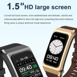 B7 Pro นาฬิกาอัจฉริยะหน้าจอ 1.5 นิ้ว 2 ใน 1 พร้อมหูฟังบลูทูธ สายซิลิโคน รองรับการวัดอัตราการเต้นหัวใจ / การติดตามการนอนหลับ