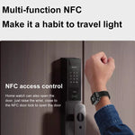 นาฬิกาอัจฉริยะ D8 Pro จอ 2.01 นิ้ว 2-in-1 พร้อมหูฟังบลูทูธ สายซิลิโคน รองรับ NFC พร้อมฝาครอบ