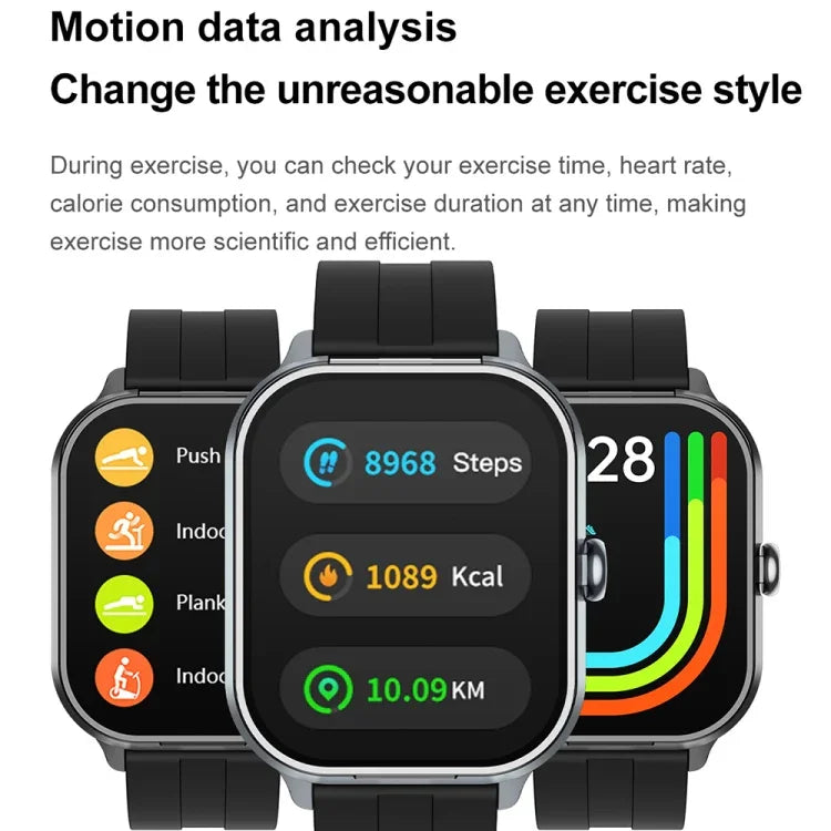 D8 Pro นาฬิกาอัจฉริยะหน้าจอ 2.01 นิ้ว 2 ใน 1 พร้อมหูฟังบลูทูธ สายสแตนเลส รองรับ NFC พร้อมฝาครอบ