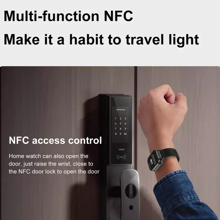 D8 Pro นาฬิกาอัจฉริยะหน้าจอ 2.01 นิ้ว 2 ใน 1 พร้อมหูฟังบลูทูธ สายสแตนเลส รองรับ NFC พร้อมฝาครอบ