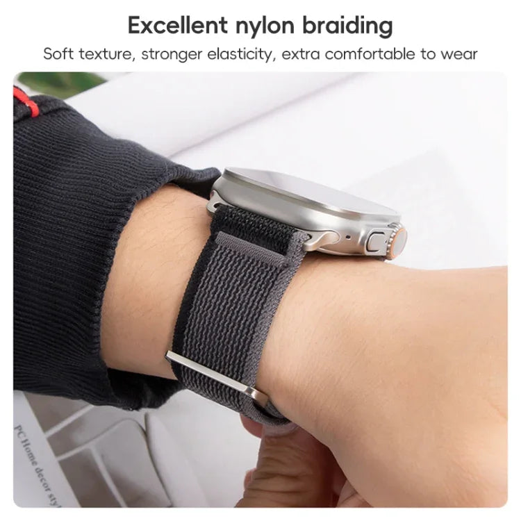 สายรัดนาฬิกาไนลอนแบบห่วงสองส่วน สำหรับ Apple Watch Series 6 40 มม., สำหรับ Apple Watch Series 6 44 มม.