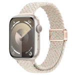 สายรัดนาฬิกาถักไนลอนหัวเข็มขัดแม่เหล็กบาง สำหรับ Apple Watch SE 2023 44 มม., สำหรับ Apple Watch SE 2023 40 มม.