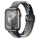 สายรัดนาฬิกาถักไนลอนหัวเข็มขัดแม่เหล็กบาง สำหรับ Apple Watch SE 2023 44 มม., สำหรับ Apple Watch SE 2023 40 มม.