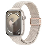 สายรัดนาฬิกาถักไนลอนหัวเข็มขัดแม่เหล็กบาง สำหรับ Apple Watch SE 2023 44 มม., สำหรับ Apple Watch SE 2023 40 มม.